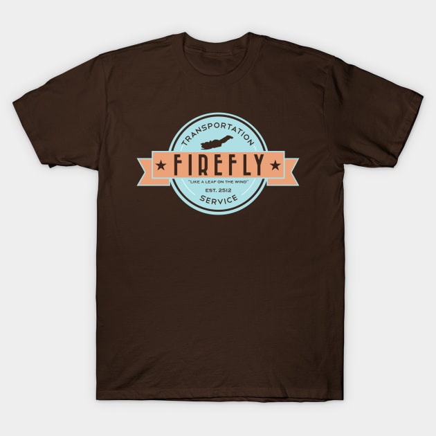 Firefly Transportation T-Shirt by FOUREYEDESIGN